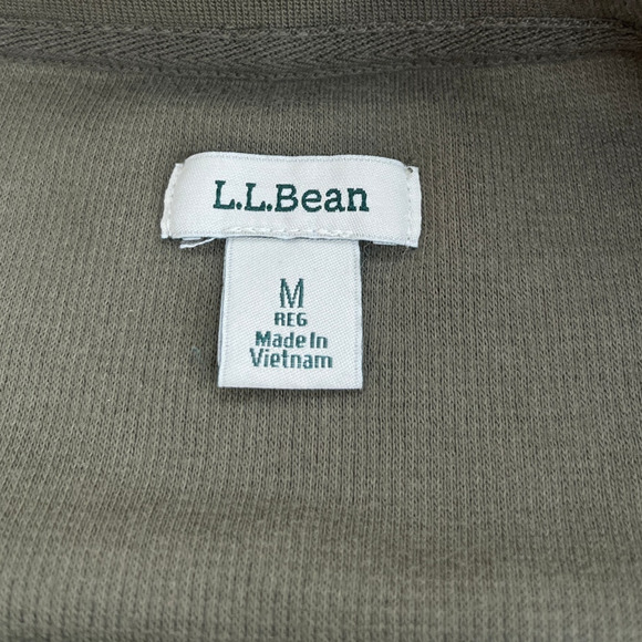 L.L. Bean Mini-Waffle Long-Sleeve Pullover Top Size Medium Crewneck Casual Tee - Picture 3 of 9